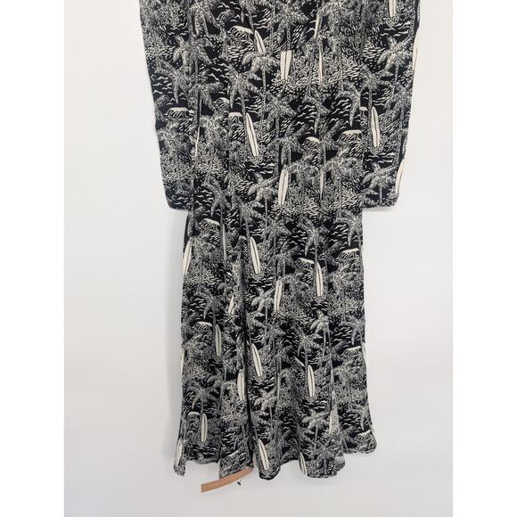 NWT Reformation Sigmund Tropical Printed Crepe Midi Dress Size 0 Lanai #2J456 - Picture 6 of 11